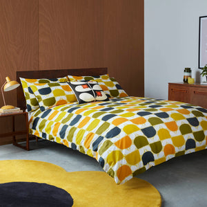 Orla Kiely Duvet Cover & Pillowcases - VARIOUS SIZES - Block Stem Sicilian Lemon