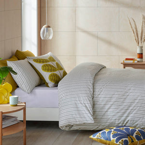 Orla Kiely Duvet Cover & Pillowcases - VARIOUS SIZES - Tiny Stem Light Cool Grey