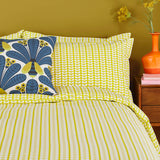 Orla Kiely Duvet Cover & Pillowcases - VARIOUS SIZES - Tiny Stem Yellow