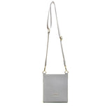 Alice Wheeler London Ladies Vegan Faux Leather Bloomsbury Cross Body Bag - Grey