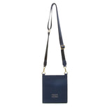 Alice Wheeler London Ladies Vegan Faux Leather Bloomsbury Cross Body Bag - Navy Blue