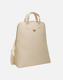 Alice Wheeler London Ladies Vegan Faux Leather Henley Backpack - Cream