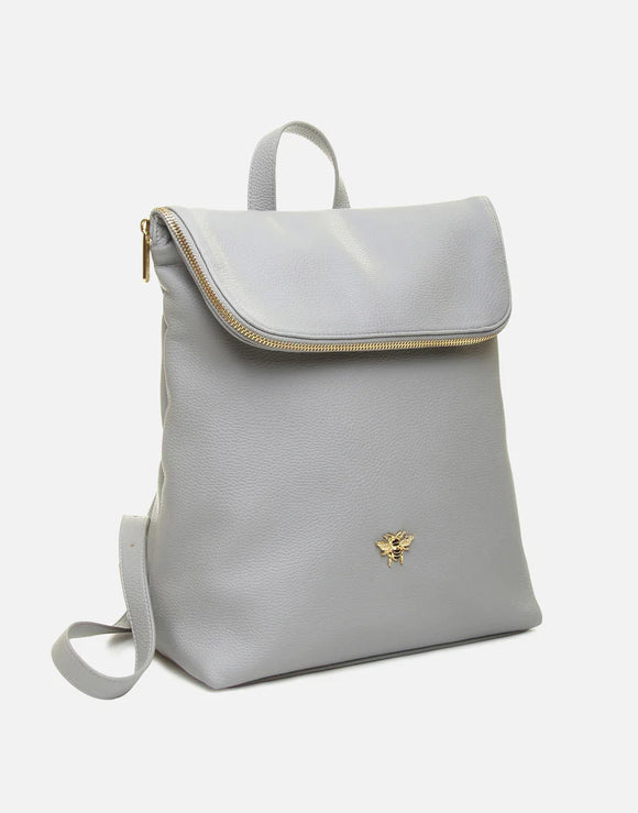 Alice Wheeler London Ladies Vegan Faux Leather Marlow Backpack - Grey