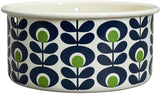 Orla Kiely Enamel Hanging Plant Pot - Large Spot Flower Oval Apple