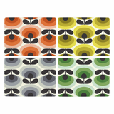 Orla Kiely Set of 4 Placemats - 70s Oval Flower