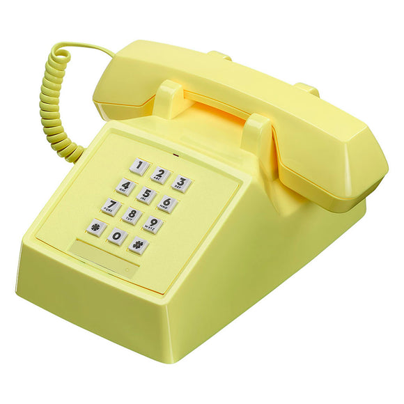 Retro 1980s Style 2500 Telephone in Lemon Sorbet